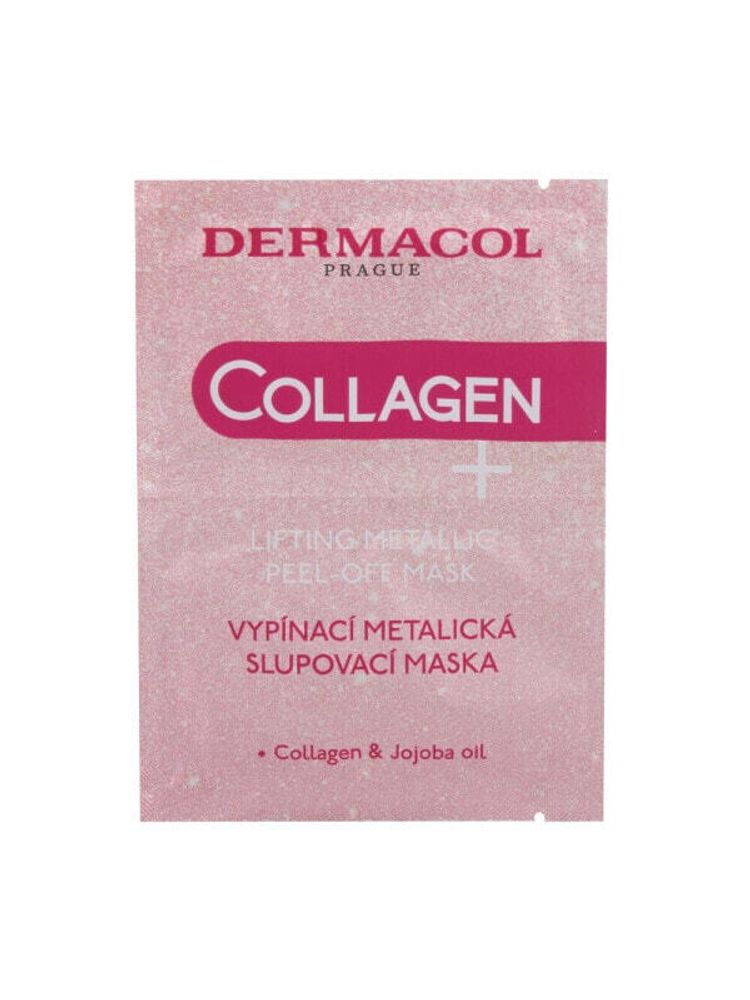 Маски Dermacol Collagen+ Lifting Metallic Peel-Off 15 ml gesichtsmaske Feine Linien &amp; Falten für Frauen