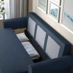 Диван 3-местный - IKEA VRETSTORP/ВРЕТСТОРП ИКЕА, 91х96х244 см, темно-синий