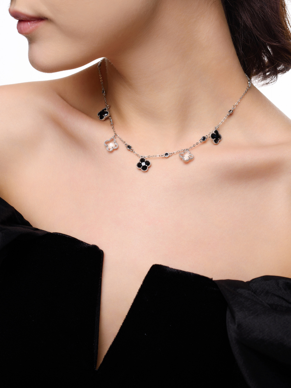 Колье "Night Waltz" Silver