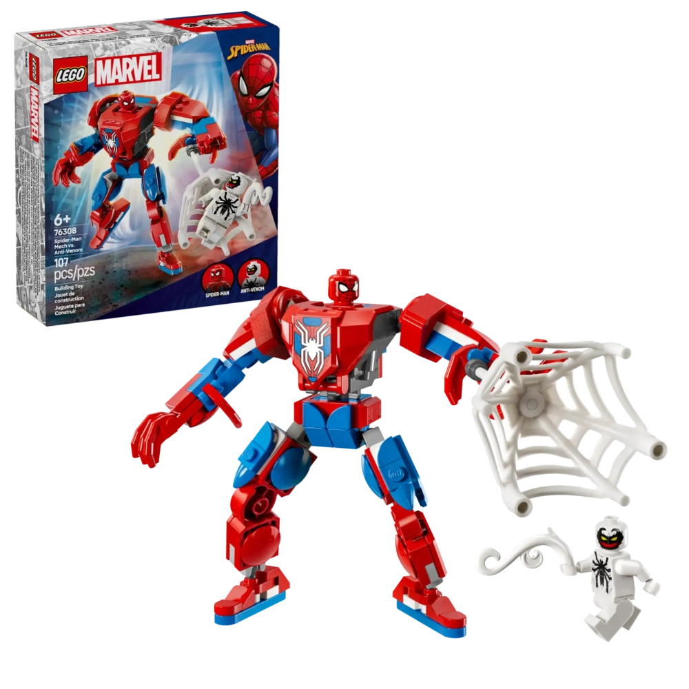 Конструктор LEGO Marvel 76308 Робот-паук против Анти-Венома