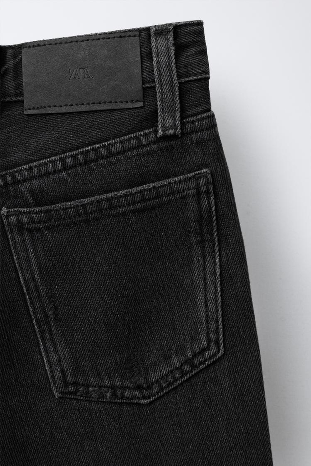 ZARA ДЖИНСЫ WIDE LEG, ЧЕРНЫЙ