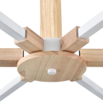 8095/6C MODERNI LN25 268 белый/белый металл, дерево/металл Люстра потолочная Е27 6*60W 220V COLANGE