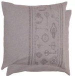 Наволочка декоративная "Ключи" 50х50см хлопок