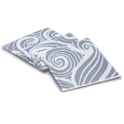 Полотенце пляжное 100x180 Hamam Sea Surf white/blue белый/голубой