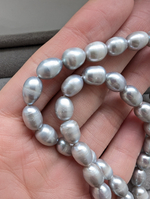 УЦЕНКА! Жемчуг рис серый нить