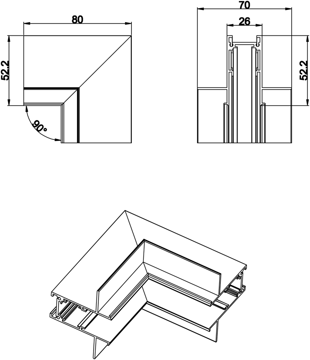 Схема Inner corner InB