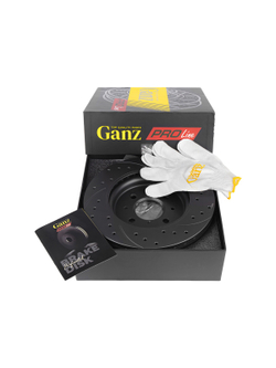 Диск тормозной задний перфорированный PRO-LINE с покрытием (комплект 2 шт) GANZ GIJ10143S