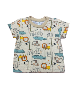 Футболка на мальчика из кулирки (100% хлопок) на рост 68 см