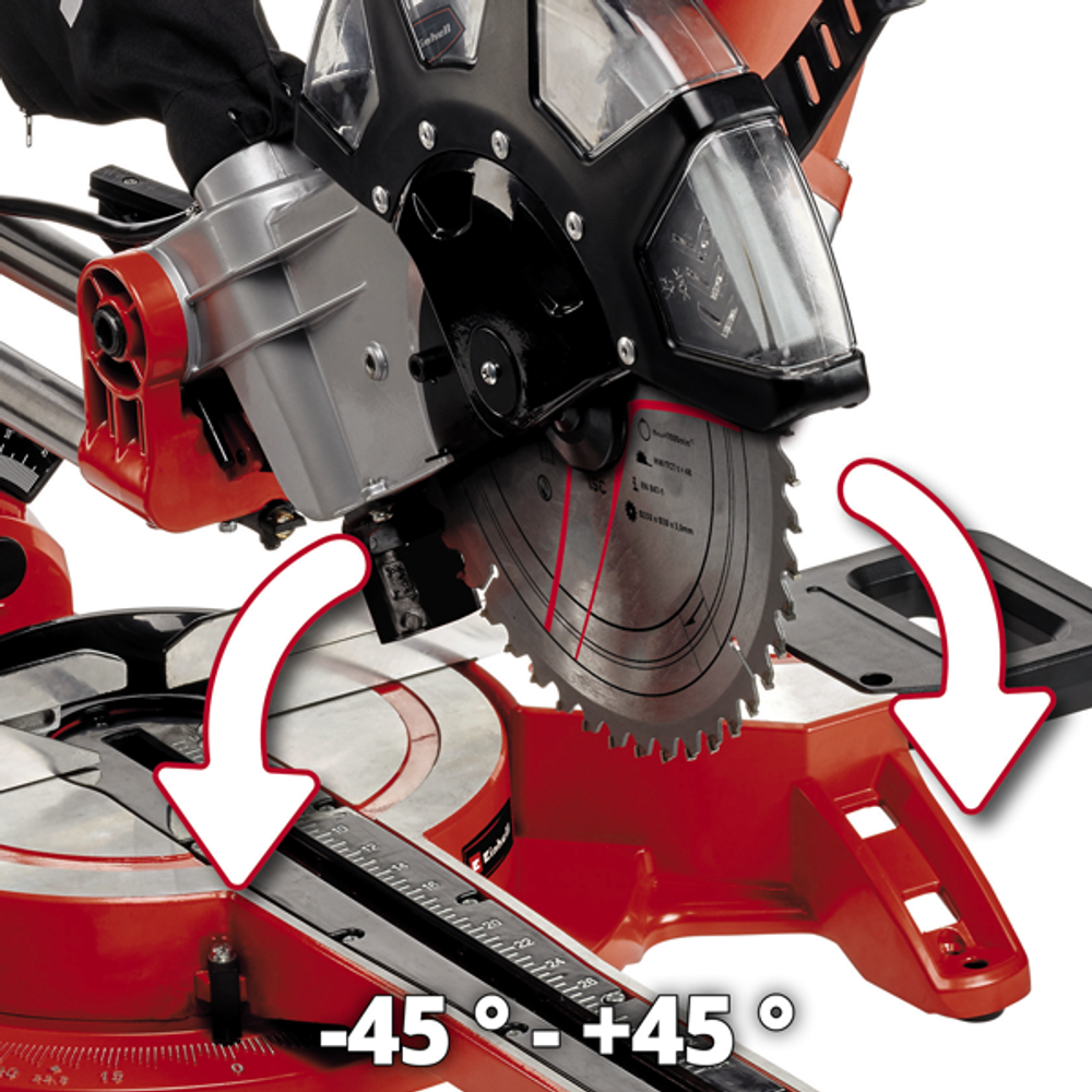 Пила торцовочная с протяжкой Einhell TC-SM 2534/1 Dual 2,1кВт 250х30мм