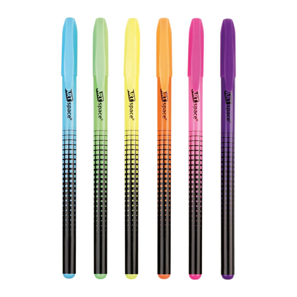 Набор гелевых ручек 6цв. Спейс Abstraction, 1.0мм, неоновые