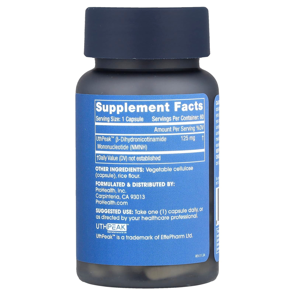 ProHealth Longevity, Чистый NMNH, 125 мг, 60 капсул