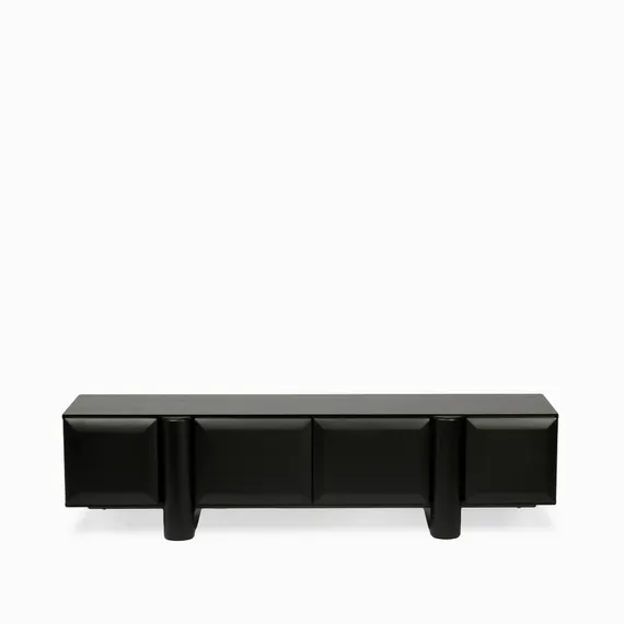 ТВ-Тумба Kode 160х40 см, черный, дуб, меламин