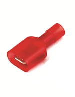 Наконечник плоский полностью изолир. (вилка) 0,25-1,5 кв.мм 6,3х0,8 мм (РППИ-П)