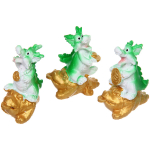 Фигурка «Дракончик с золотой монетой» 4*3*5 см, микс