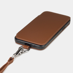 Чехол Marcel для iPhone 12/12Pro из кожи теленка, цвета карамель