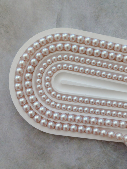 Жемчуг Майорка сатиновая, розовый