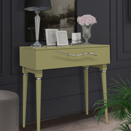 Консоль Арт Колор matte Классик Сильвер Зеленая олива матовая