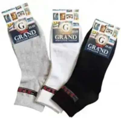 Носки женские спортивные GRAND LINE короткий паголенок, цвет белый р. 23