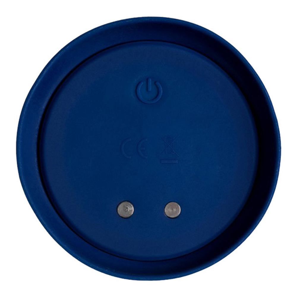 Синяя анальная вибровтулка 15,5см с пультом ДУ ToyFa Oplay Wave 221003