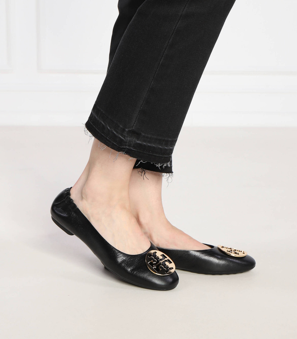 Кожаные балетки claire TORY BURCH - черный(147379)