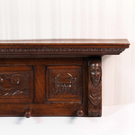 Резная настенная вешалка из массива дерева