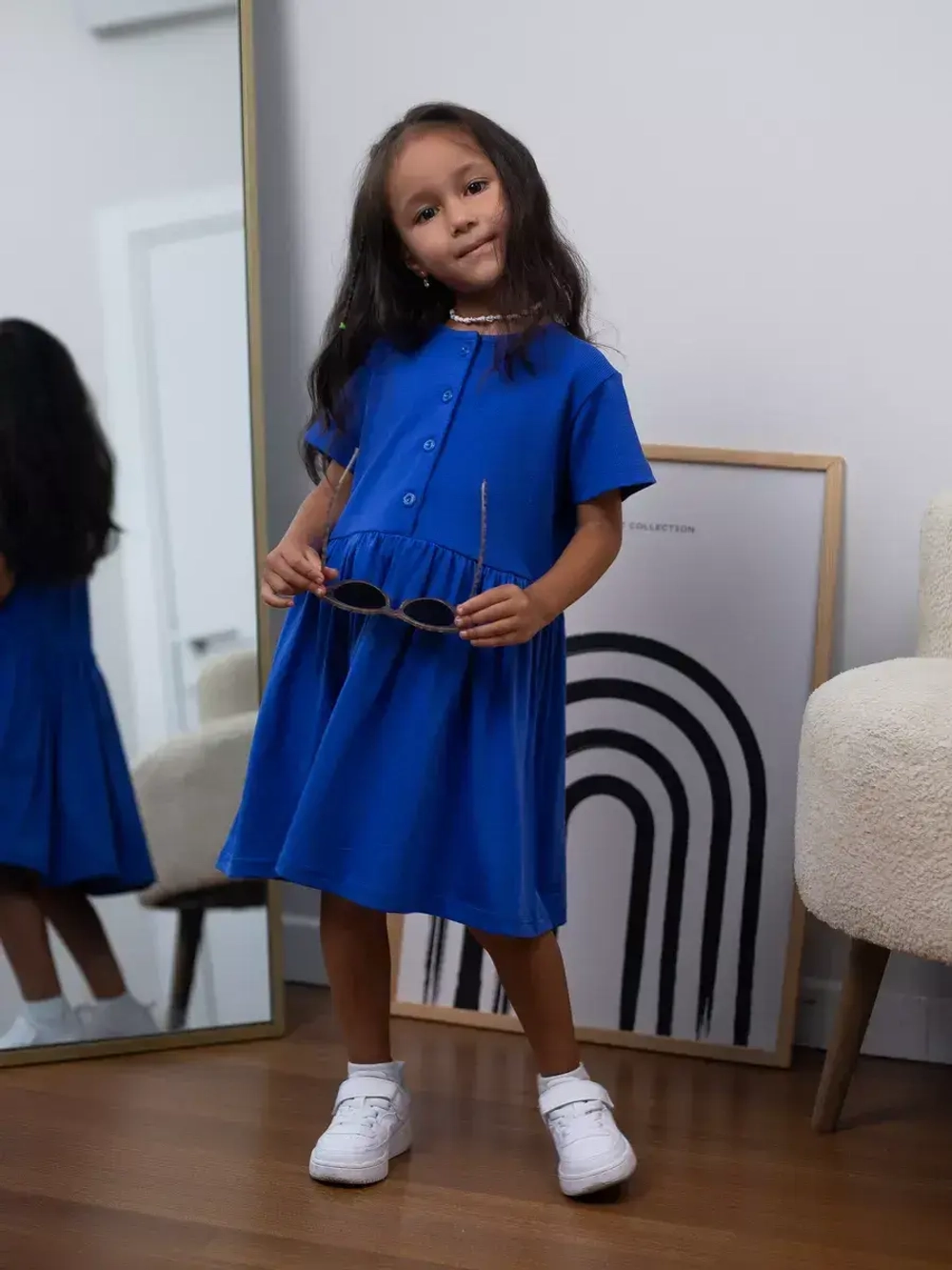 Платье в сад с коротким рукавом для детей