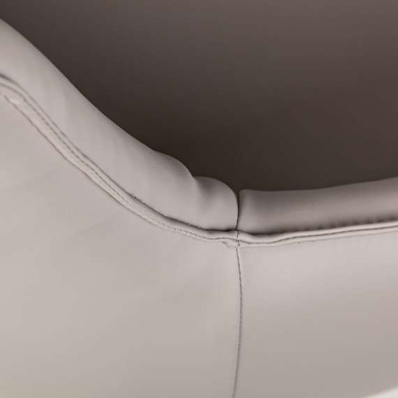 Полукресло Sofia, серая экокожа Soft-Touch