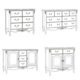 Комоды по типу корпуса