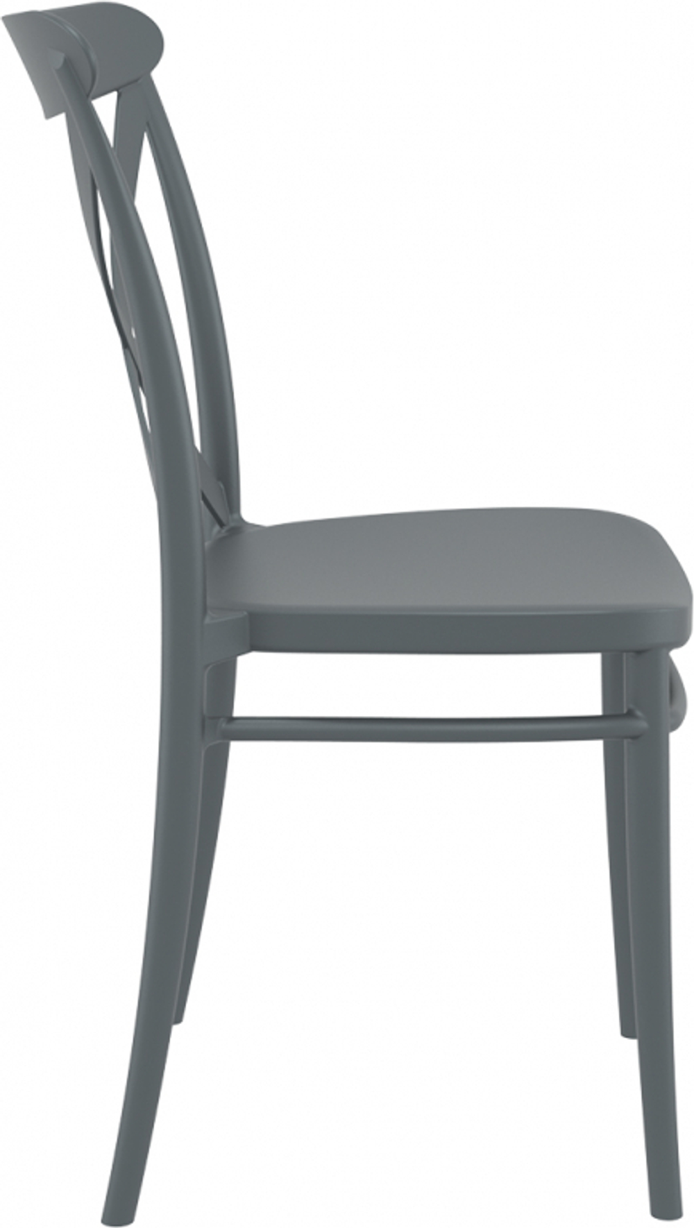 Стул пластиковый Siesta Contract Cross, темно-серый