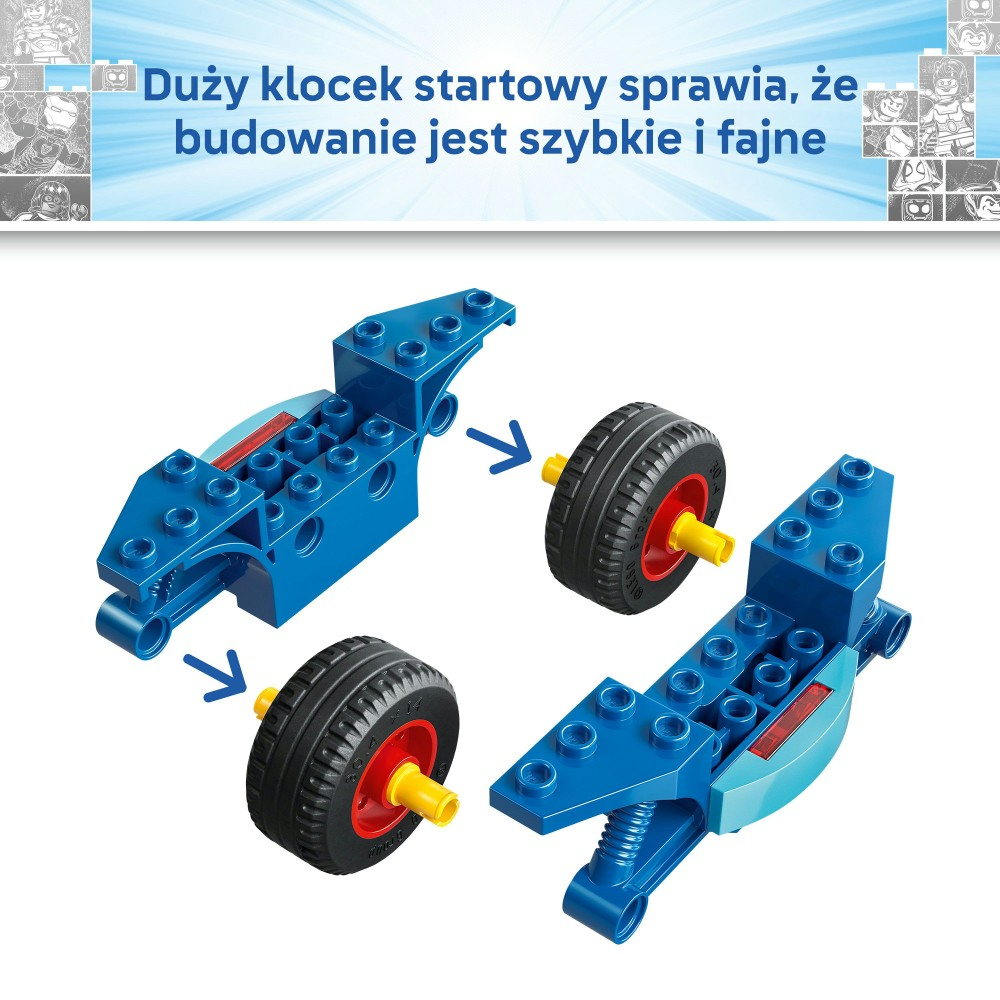 Конструктор LEGO Marvel Spidey 11206 Человек-паук на мотоцикле против Носорога — фото 6