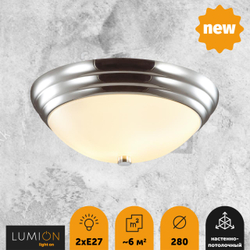 5261/2C VINTAGE LN26 122 хром Настенно-потолочный светильник E27 2*60W 220V KAYLA
