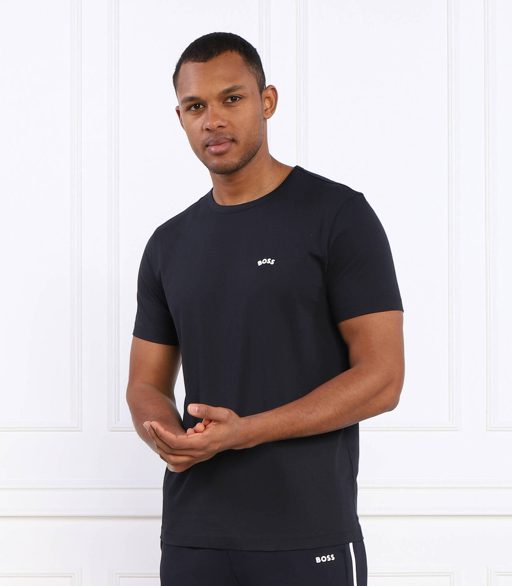 футболка tee curved BOSS GREEN - темно-синий(50469062)