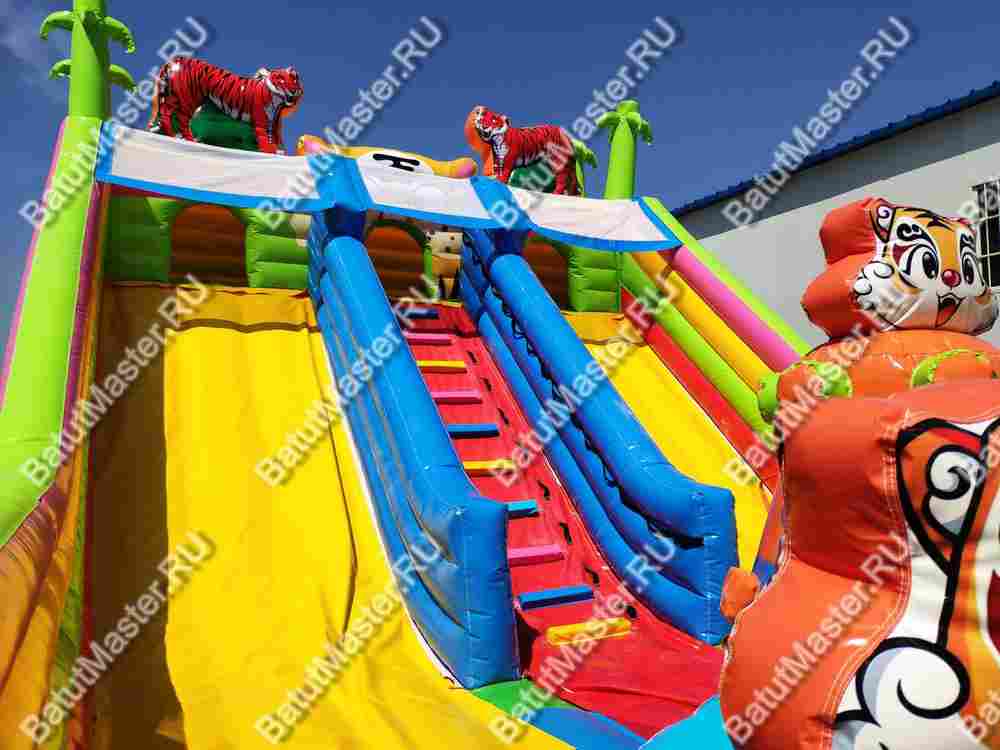 Коммерческий батут "Тигриная страна 2" 9,5*6*5,8 м