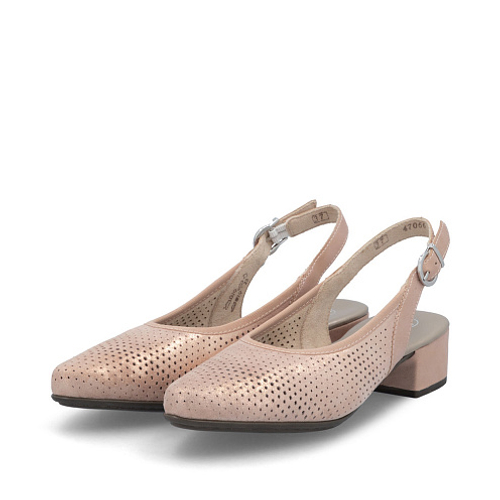 Женские босоножки Rieker розовые