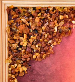 AMB-51/62 Картина «Богатый еврей» (с янтарной крошкой) дер.рамка 21х30