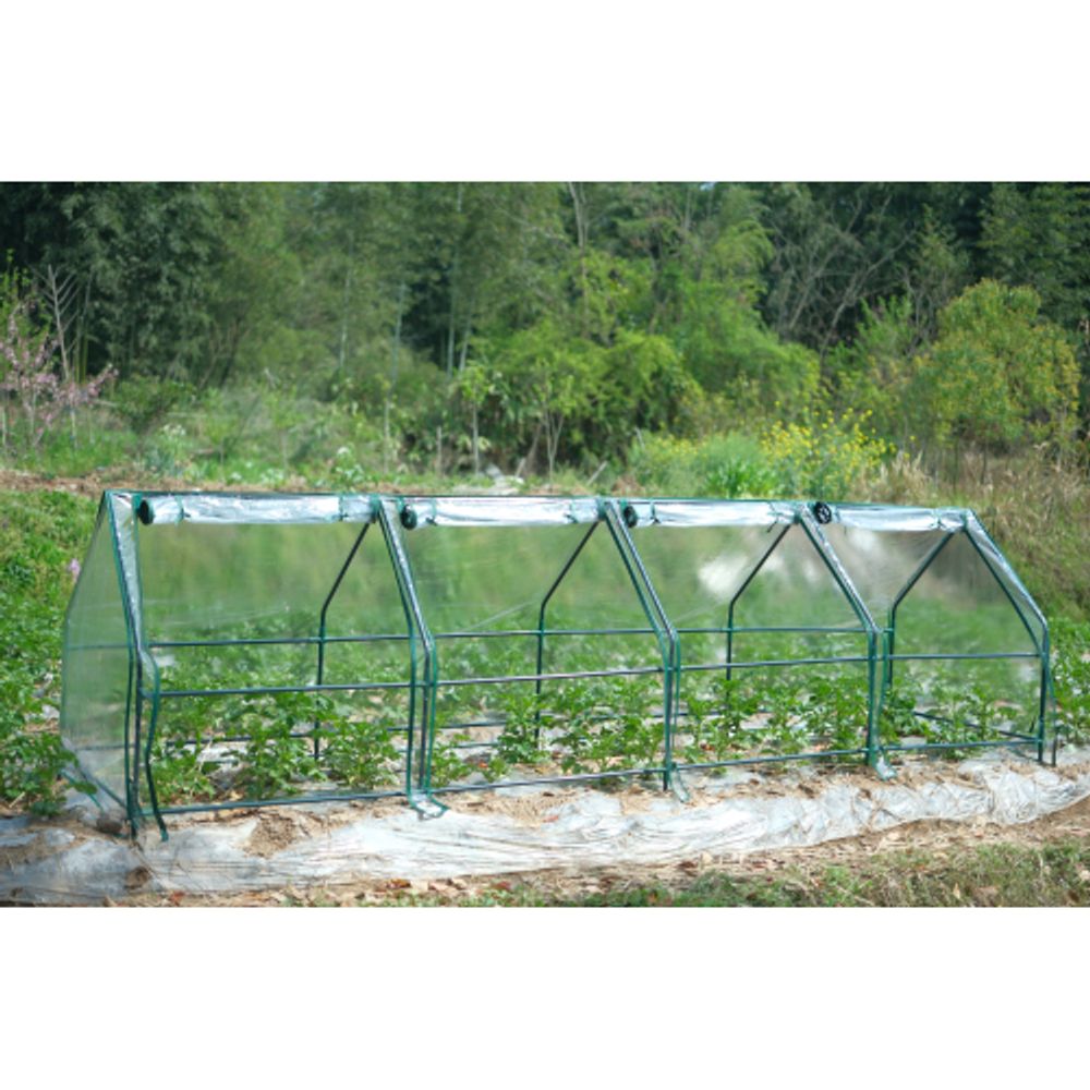 Теплица GREEN APPLE GA-House-4х-frame 3600х900х900 мм 4 отсека