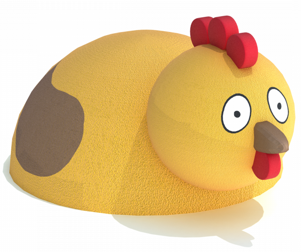 Резиновая фигура 3D Курочка для детских площадок