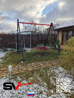 Монтаж уличных качелей Sv Sport