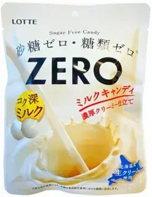 Драже "Zero" без сахара молочное, Lotte, 50 гр