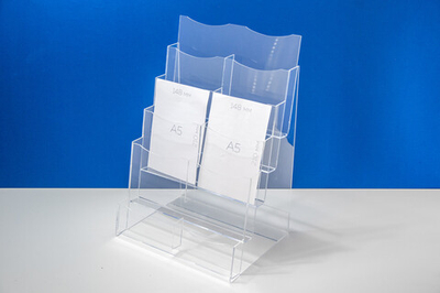 Подставка для буклетов А5 верт 5 -ти яр на 10 отделений