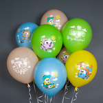 Шар 12" Ассорти Грузовичок Лёва, пастель ВВ 10 шт