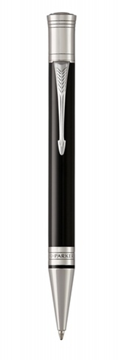 Шариковая ручка Parker Duofold Classic International Black CT 1931390, стержень: M, цвет чернил: black, в подарочной упаковке.