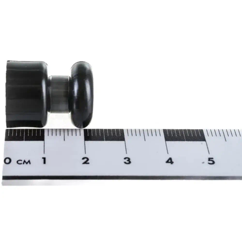 Изолятор для декоративного расположения витых проводов D 17,5 мм, H 22,5 мм "РЕТРО", 10шт, черный