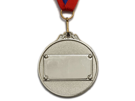 Медаль спортивная с лентой 2 место d - 5,3 см :530-2