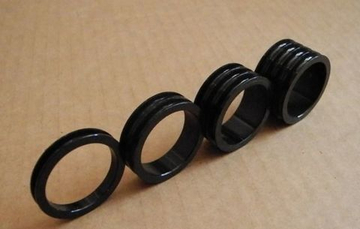 Алюминиевое кольцо Neco 1 1/8", 5 мм, облегченное, черное