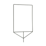 E-IMAGE F02-30 Flag panel aluminum alloy 76*91 cm, fabric: gold/silver/black/white Флаг 4в1