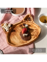 Менажница из Кедра  для подачи  "Жизнь прекрасна"