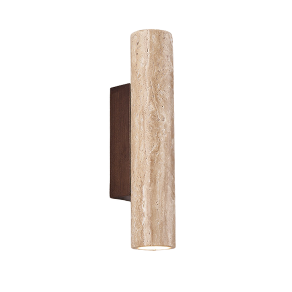 Серия настенных светильников из травертина Solvo