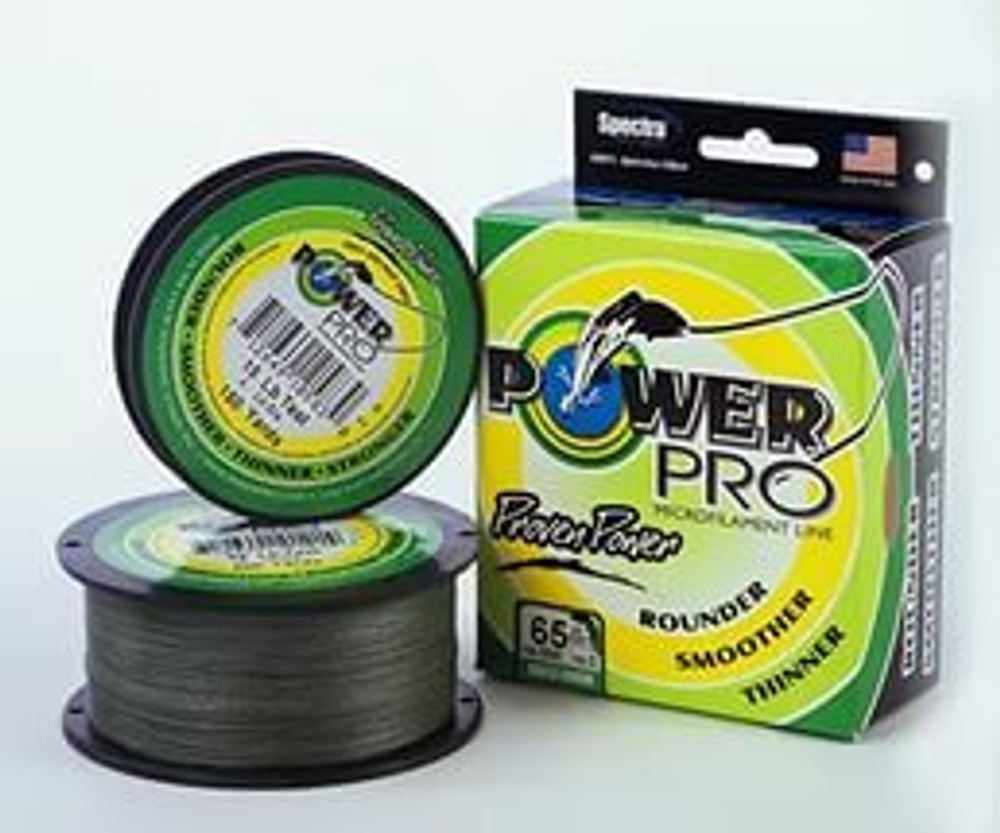 Плетеный шнур Power Pro 1370m 0,28mm 20kg Moss Green