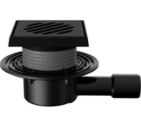 Трап регулируемый Fachmann T 510.0 PDsG 150x150 (горизонтальный выпуск, с "сухим" сифоном, DN40/50)